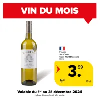 Ce mois-ci, venez profiter du vin blanc du mois : Saint Mont Boiséraie